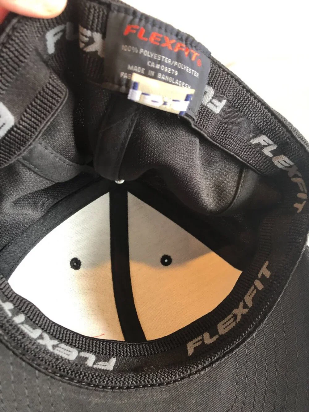 Brandt Flexfit L/XL Black Baseball Cap Hat #F27 - Picture 3 of 4